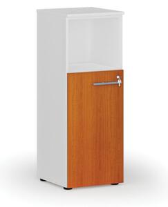 Kombinovaná kancelárska skriňa PRIMO WHITE, 1087 x 400 x 420 mm, biela/čerešňa