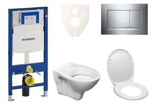 Cenovo zvýhodnený závesný WC set Geberit do ľahkých stien / predstenová montáž + WC S-Line S-line Pro 111.300.00.5ND6