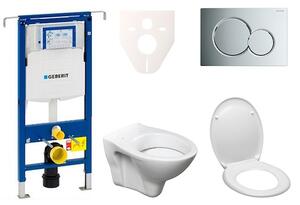 Cenovo zvýhodnený závesný WC set Geberit do ľahkých stien / predstenová montáž + WC Ceramia S-Line Pro 111.355.00.5ND2