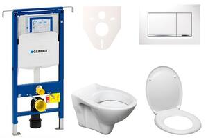 Cenovo zvýhodnený závesný WC set Geberit do ľahkých stien / predstenová montáž + WC S-Line S-line Pro 111.355.00.5ND5