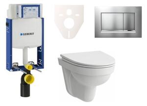 Cenovo zvýhodnený závesný WC set Geberit na zamurovanie + WC Laufen Laufen Pro Nordic SIKOGE2H7