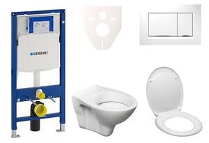 Cenovo zvýhodnený závesný WC set Geberit do ľahkých stien / predstenová montáž + WC S-Line S-line Pro 111.300.00.5ND5