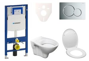 Cenovo zvýhodnený závesný WC set Geberit do ľahkých stien / predstenová montáž + WC S-Line S-line Pro 111.300.00.5ND2