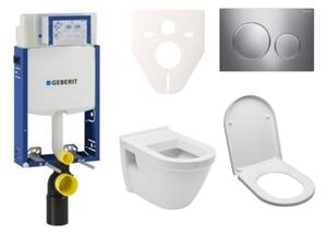 Cenovo zvýhodnený závesný WC set Geberit na zamurovanie + WC VitrA Integra vr. sedátka SIKOGE2V41