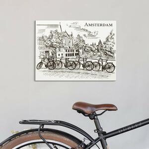 DUBLEZ | 3D drevený obraz na stenu - Amsterdam
