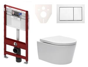 Cenovo zvýhodnený závesný WC set TECE do ľahkých stien / predstenová montáž + WC SAT Brevis SIKOTS3W1