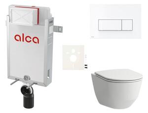 Cenovo zvýhodnený závesný WC set Alca na zamurovanie + WC Laufen SIKOAL7