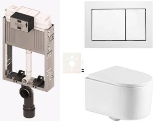 Závesný WC set na zamurovanie SAT SIKOTZREX72B