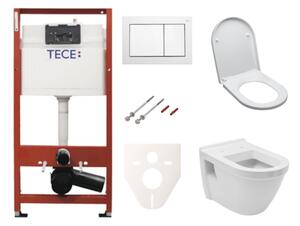 Cenovo zvýhodnený závesný WC set TECE do ľahkých stien / predstenová montáž + WC Vitra Integra vr. sedátka SIKOTSV0