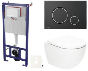 Závesný WC set do ľahkých stien / predstenová SAT Fusion SIKOSSTORFU78