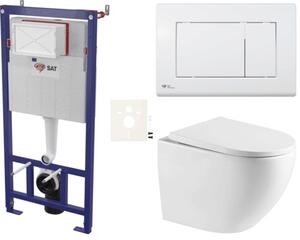 Závesný WC set do ľahkých stien / predstenová SAT SIKOSSREX6720K