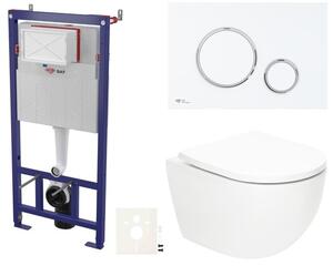Závesný WC set do ľahkých stien / predstenová SAT Fusion SIKOSSTORFU76