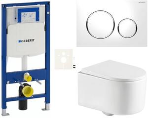 Závesný WC set Geberit do ľahkých stien / predstenová SAT SIKOGESREX72S20