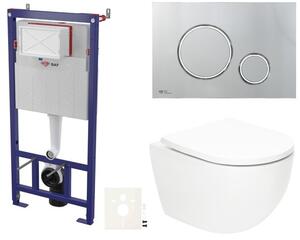 Závesný WC set do ľahkých stien / predstenová SAT Fusion SIKOSSTORFU71