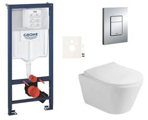 Závesný WC set do ľahkých stien / predstenová montáž Glacera Ava SIKOGRSAVAE