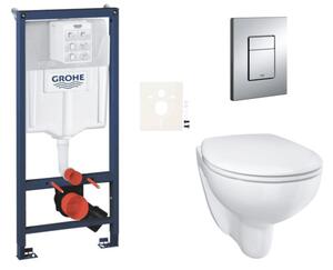 Závesný WC set do ľahkých stien / predstenová montáž GROHE Bau Ceramic SIKOGRSBAUE