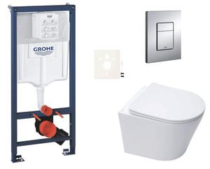 Závesný WC set do ľahkých stien / predstenová montáž SAT Infinitio SIKOGRSIN10E