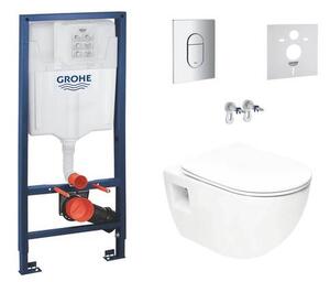 Závesný WC set do ľahkých stien / predstenová SAT Project SIKOGRSPRO010A