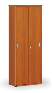 Kancelárska skriňa so zasúvacími dverami PRIMO WOOD, 2128 x 800 x 420 mm, čerešňa