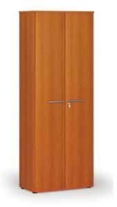 Kancelárska skriňa s dverami PRIMO WOOD, 2128 x 800 x 420 mm, čerešňa