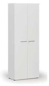 Kancelárska skriňa s dverami PRIMO WHITE, 2128 x 800 x 420 mm, biela