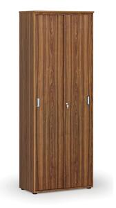 Kancelárska skriňa so zasúvacími dverami PRIMO WOOD, 2128 x 800 x 420 mm, orech