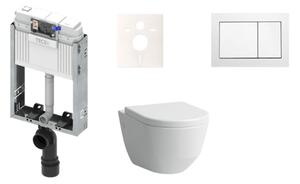 Cenovo zvýhodnený závesný WC set TECE na zamurovanie + WC Laufen Laufen Pre KMPLPROAT