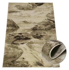 Koberec Wenus 7771 SAND – béžovo-hnedý obdĺžnikový koberec Rozmer: 60x100 cm
