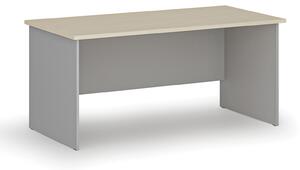 Kancelársky písací stôl rovný PRIMO GRAY, 1600 x 800 mm, sivá/grafit