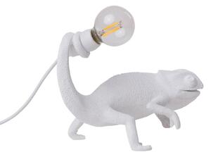 Stolové Lampa SELETTI, Chameleon Lamp Still, Biela, Obývacia izba, Plast, Dizajnový