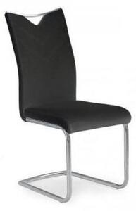 Jedálenská stolička K224 (čierná, strieborná)