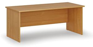 Kancelársky písací stôl rovný PRIMO WOOD, 1800 x 800 mm, buk