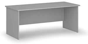 Kancelársky písací stôl rovný PRIMO GRAY, 1800 x 800 mm, sivá