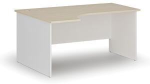 Kancelársky rohový pracovný stôl PRIMO WHITE, 1600 x 1200 mm, ľavý, biela