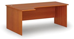 Kancelársky rohový pracovný stôl PRIMO WOOD, 1800 x 1200 mm, ľavý, čerešňa