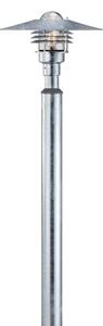 Nordlux - Vonkajšia lampa VEJERS 1xE27/60W/230V IP54 strieborná 130 cm