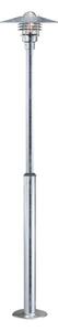 Nordlux - Vonkajšia lampa VEJERS 1xE27/60W/230V IP54 strieborná 130 cm