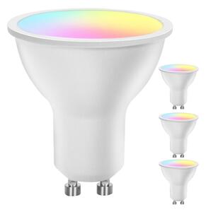 Sada 4 ks stmievateľných inteligentných LED RGBW žiaroviek GU10/4,9W/230V 2700-6500K - Aigostar