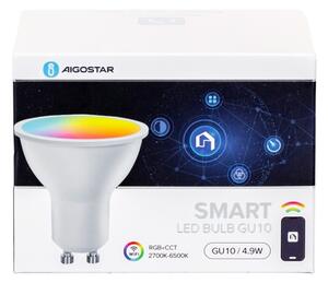 Sada 4 ks stmievateľných inteligentných LED RGBW žiaroviek GU10/4,9W/230V 2700-6500K - Aigostar