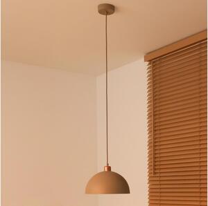 Duolla - Závesný luster na lanku IRONLINE 1xE27/15W/230V priemer 27 cm béžový/medený