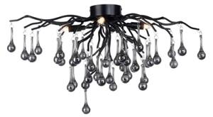 Paul Neuhaus 8090-18 - Prisadený luster ICICLE 4xG9/40W/230V 30x60 cm čierna