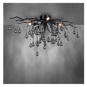 Paul Neuhaus 8090-18 - Prisadený luster ICICLE 4xG9/40W/230V 30x60 cm čierna