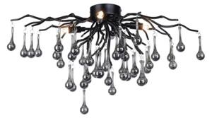 Paul Neuhaus 8090-18 - Prisadený luster ICICLE 4xG9/40W/230V 30x60 cm čierna