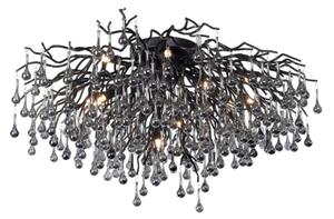 Paul Neuhaus 8092-18 - Prisadený luster ICICLE 14xG9/40W/230V pr. 100 cm čierna