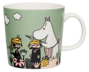 Arabia Hrnček Moomin Loving care 0,3l, zelený