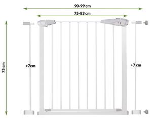 Ochranná bariéra pre deti 76 - 85 cm SPRINGOS SG0001