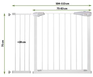 Ochranná bariéra pre deti 104 - 113 cm SPRINGOS SG0001A