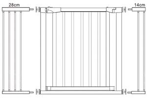 Ochranná bariéra pre deti 75-124 cm SPRINGOS SG0012BC