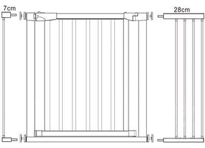 Ochranná bariéra pre deti 75-117 cm SPRINGOS SG0012AC