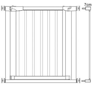 Ochranná bariéra pre deti 75-89 cm SPRINGOS SG0012A